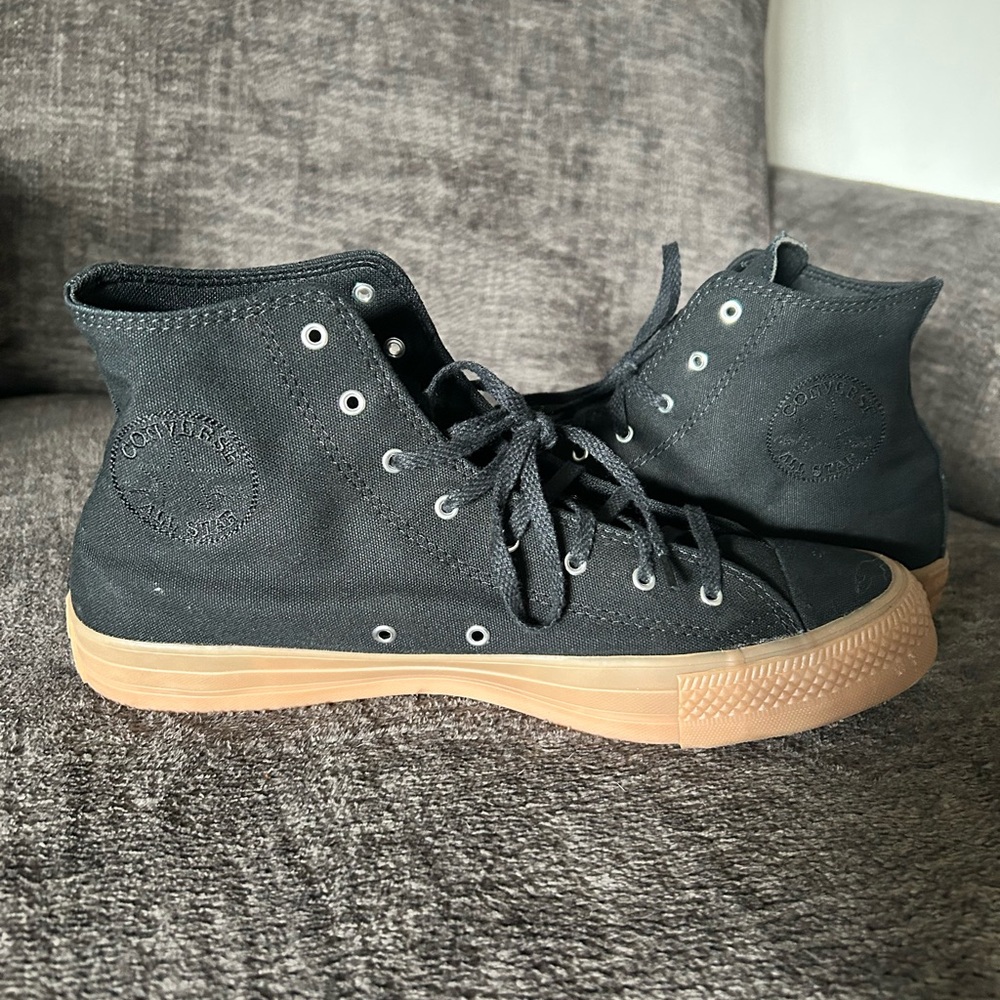 Converse Black High-Top Athletic Shoes